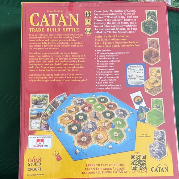 Brand new game Catan. In package never opened. - Picture 2 of 2